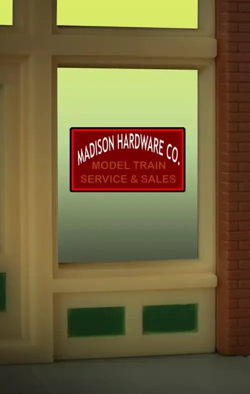 Miller Engineering 8920 Madison Hardware Flashing Neon Window Sign