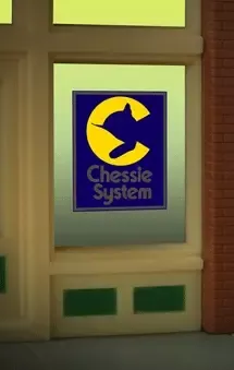 Miller Engineering 9070 Chessie System Flashing Neon Window Sign
