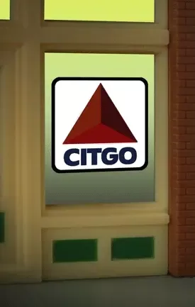 Miller Engineering 9075 Citgo Flashing Neon Window Sign