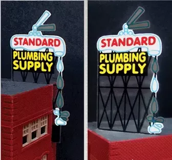 Miller Engineering 9181 Standard Plumbing Supply Large Animated Neon Billboard