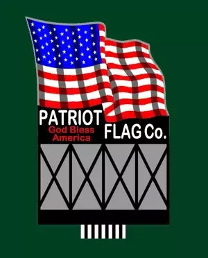 Miller Engineering 9481 Patriot Flag Co. Large Animated Neon Billboard