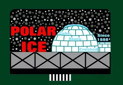 Miller Engineering 9681 Polar Ice Large Animated Neon Billboard