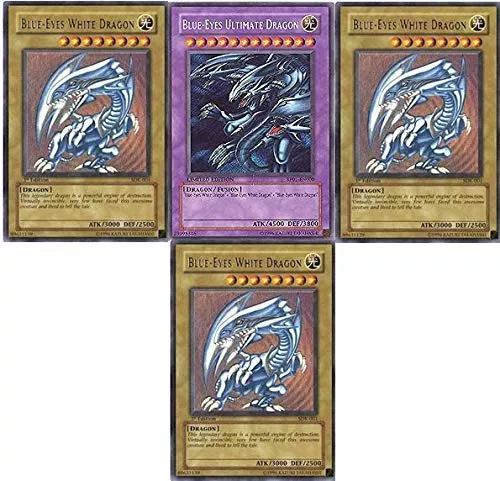 MISKD Yu-Gi-Oh Card Assortment - 20 Rare Cards, Blue