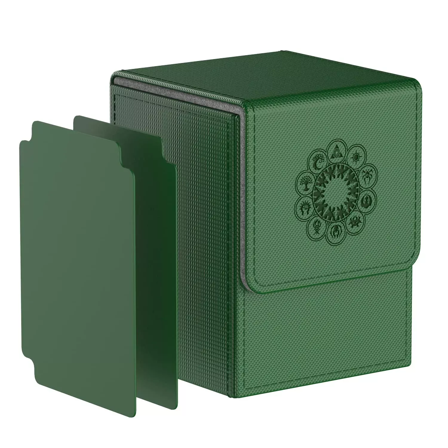 Mixpoet Deck Box Compatible With Mtg Cards, Trading Card Case With 2 D