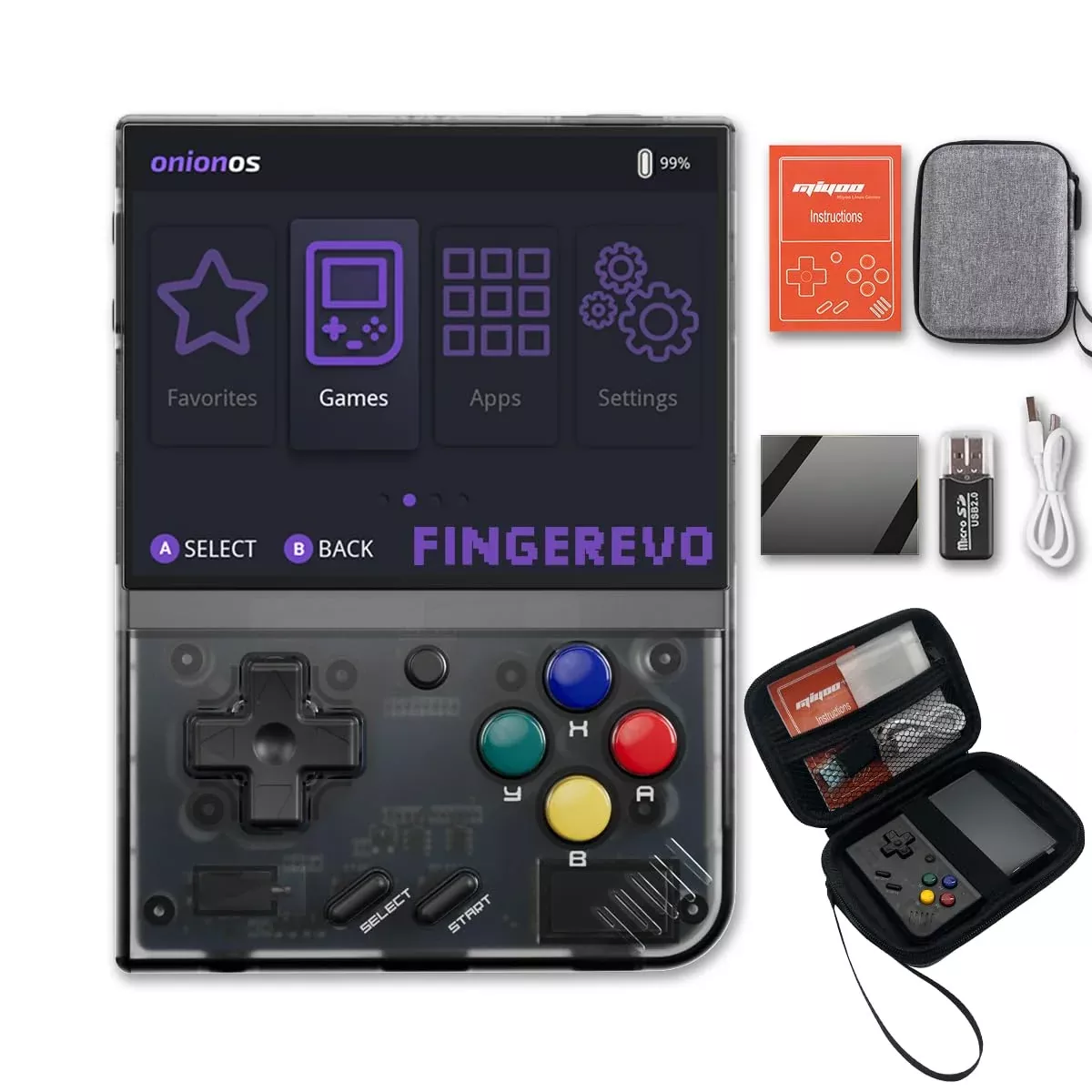 Miyoo Mini Plus Onionos Handheld Game Console 3.5-Inch 640*480 Screen