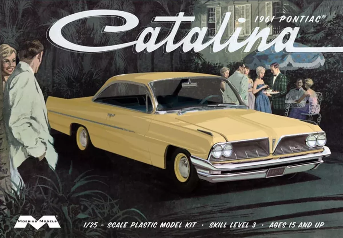 Moebius Models 2850 1/25 1961 Pontiac Catalina Skill Level 3 Model Kit