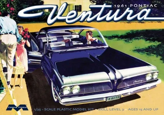 Moebius Models 2851 1/25 1961 Pontiac Ventura SD Skill Level 3 Model Kit