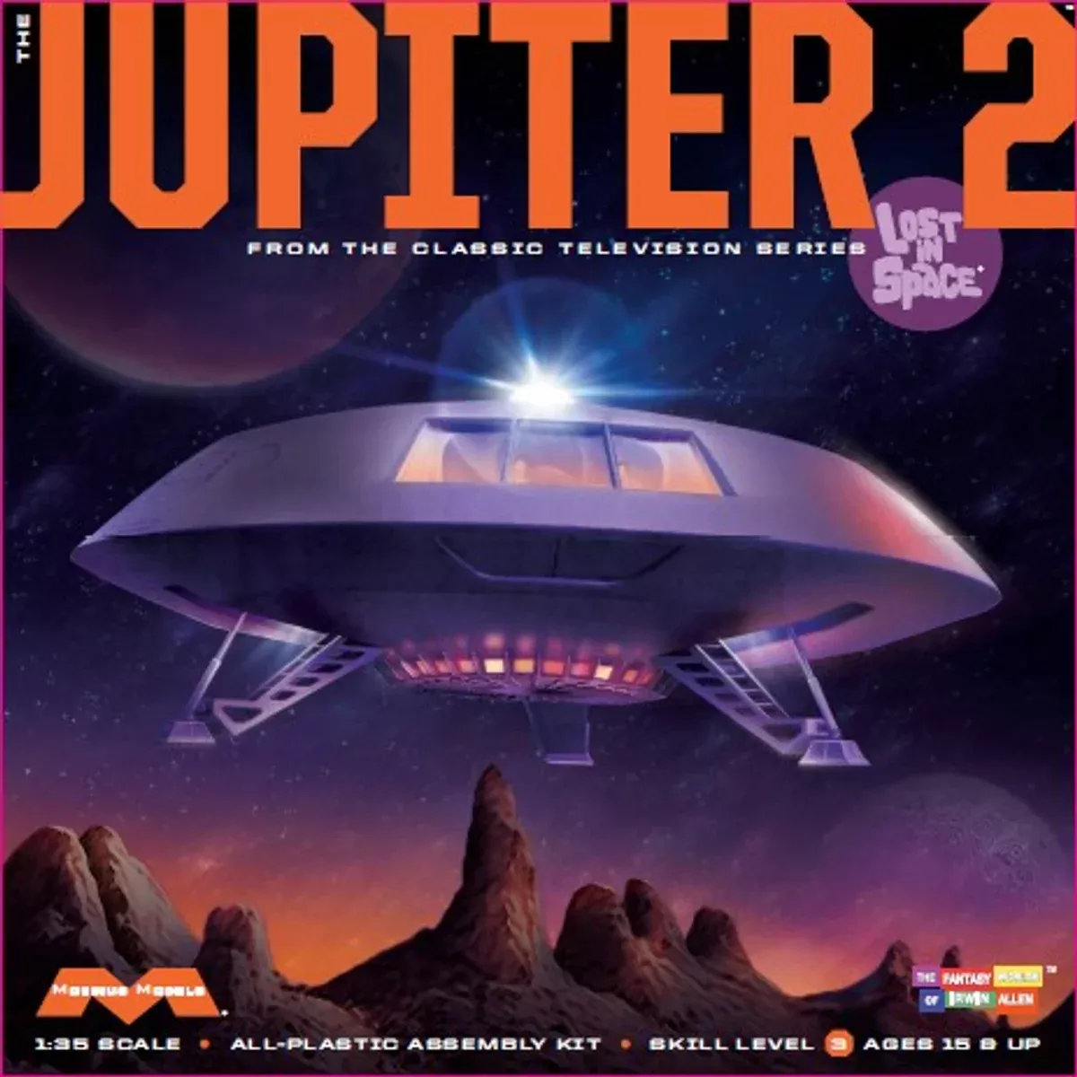 Moebius Models 913 1/35 Lost In Space Jupiter 2 Skill Level 3 Model Kit