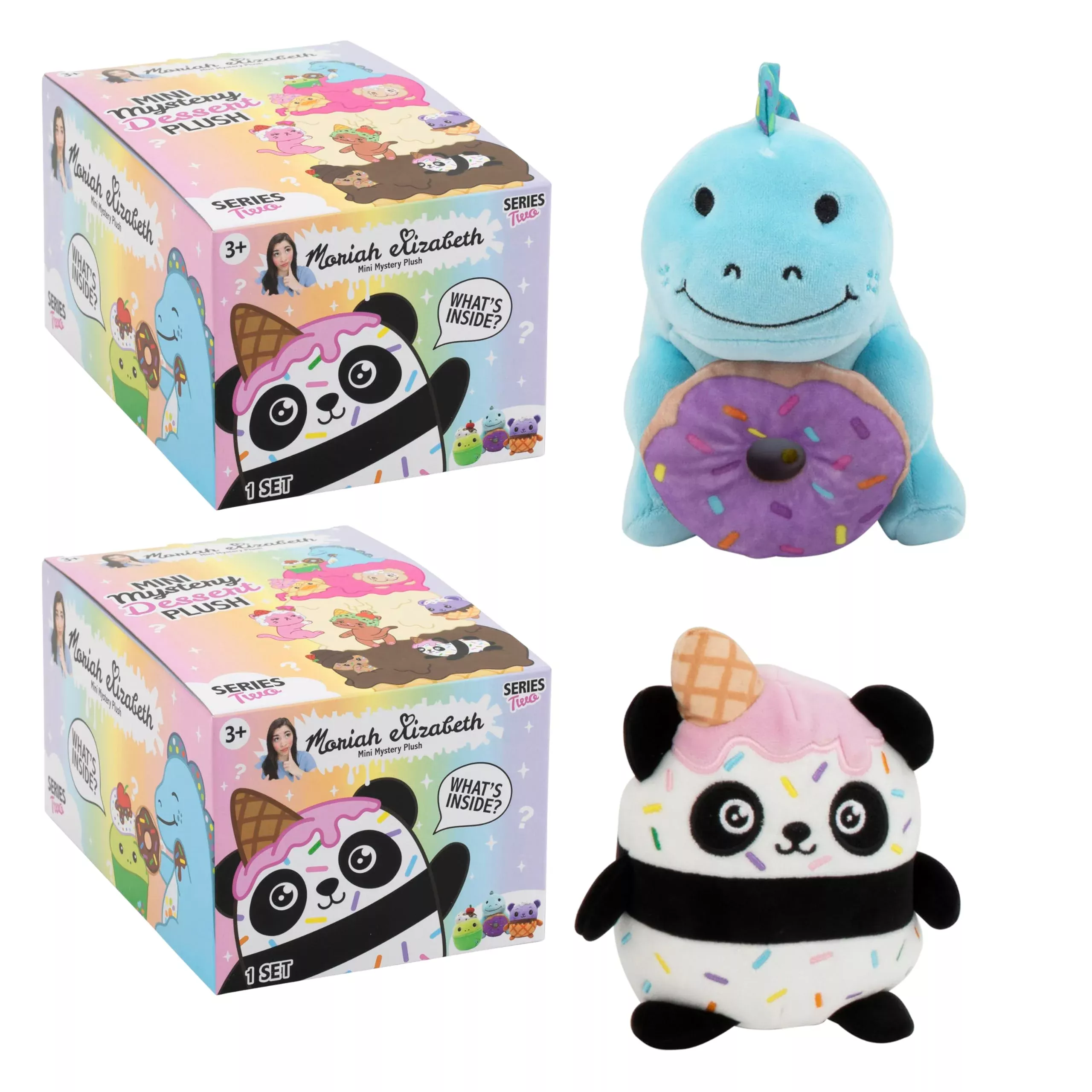 Moriah Elizabeth 6 Mini Mystery Plush - Series 2; 2 Pack Bundle; Youtu