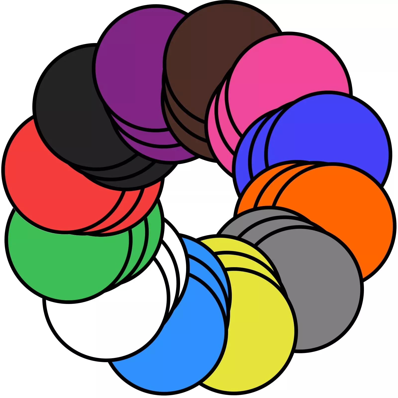 Mototo Flying Discs Set - 36 Pieces, Colorful, Safe Nylon, 8
