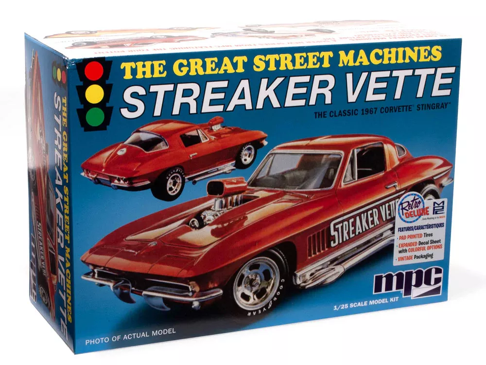 MPC 973 1/25 1967 Chevy Corvette Stingray Streaker VetteSkill Level 2 Model Kit