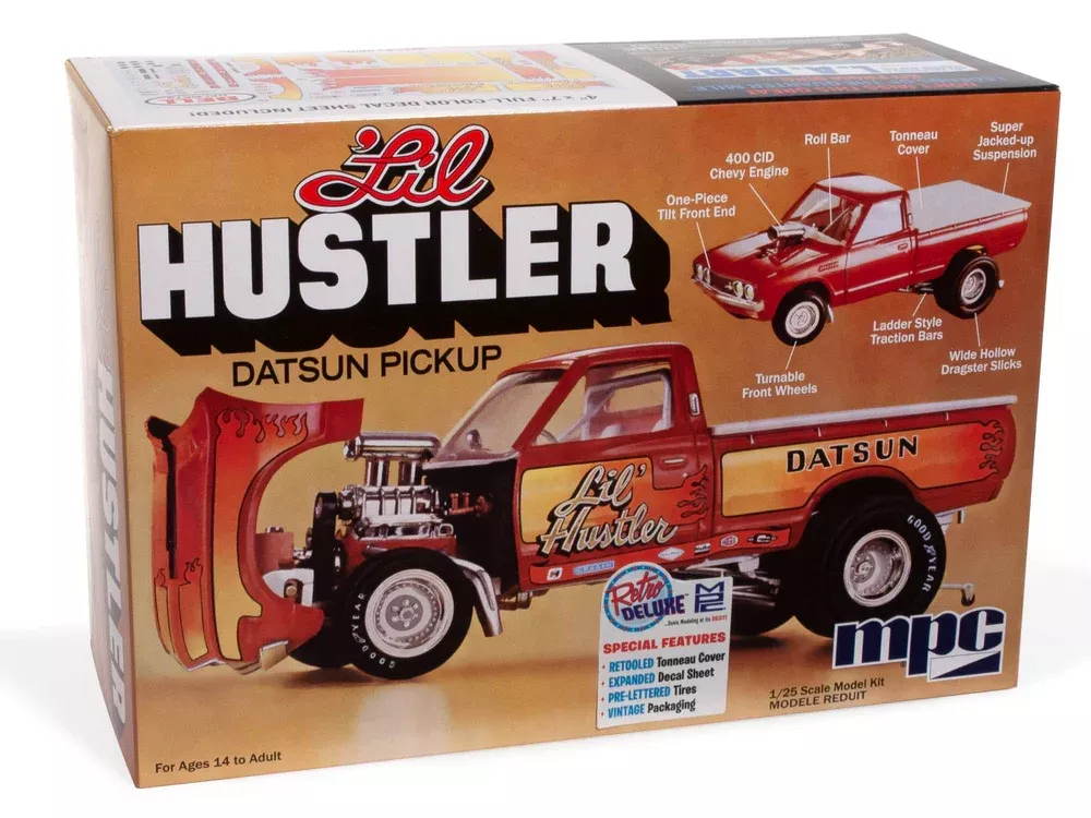 MPC 982 1/25 1975 Datsun Pickup Li’l Hustler Skill Level 2 Model Kit