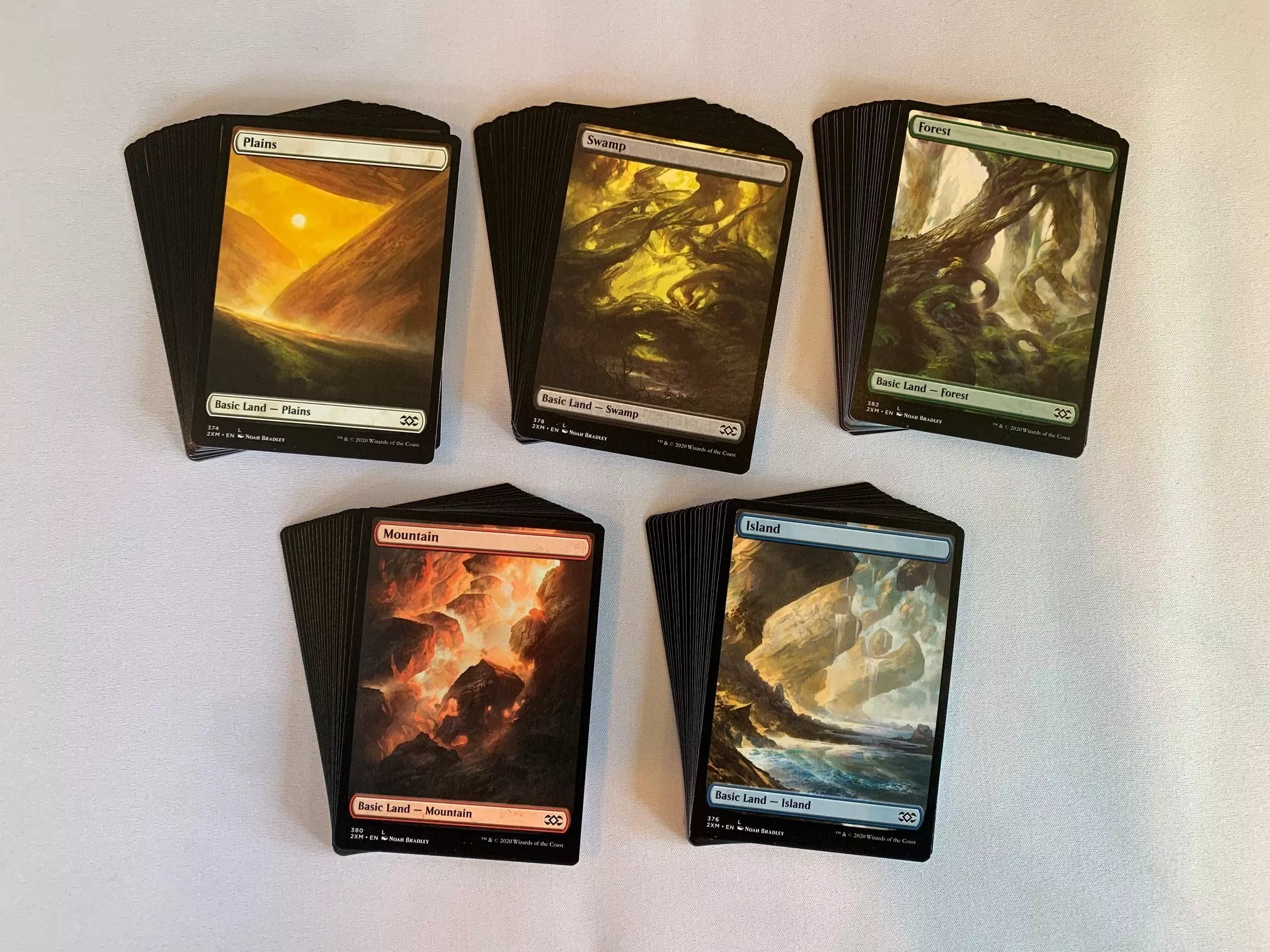 MTG Decks & More Full Art Basic Lands Lot of 100 - Mint Condition