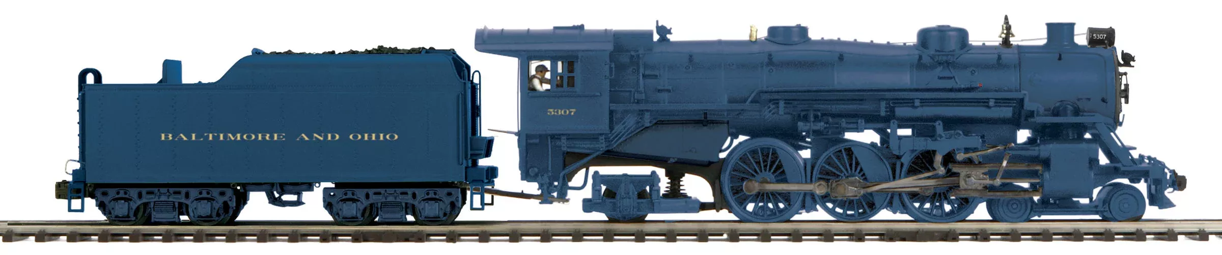 MTH Premier 20-3815-1 O Scale 4-6-2 Heavy Pacific Baltimore & Ohio 5307
