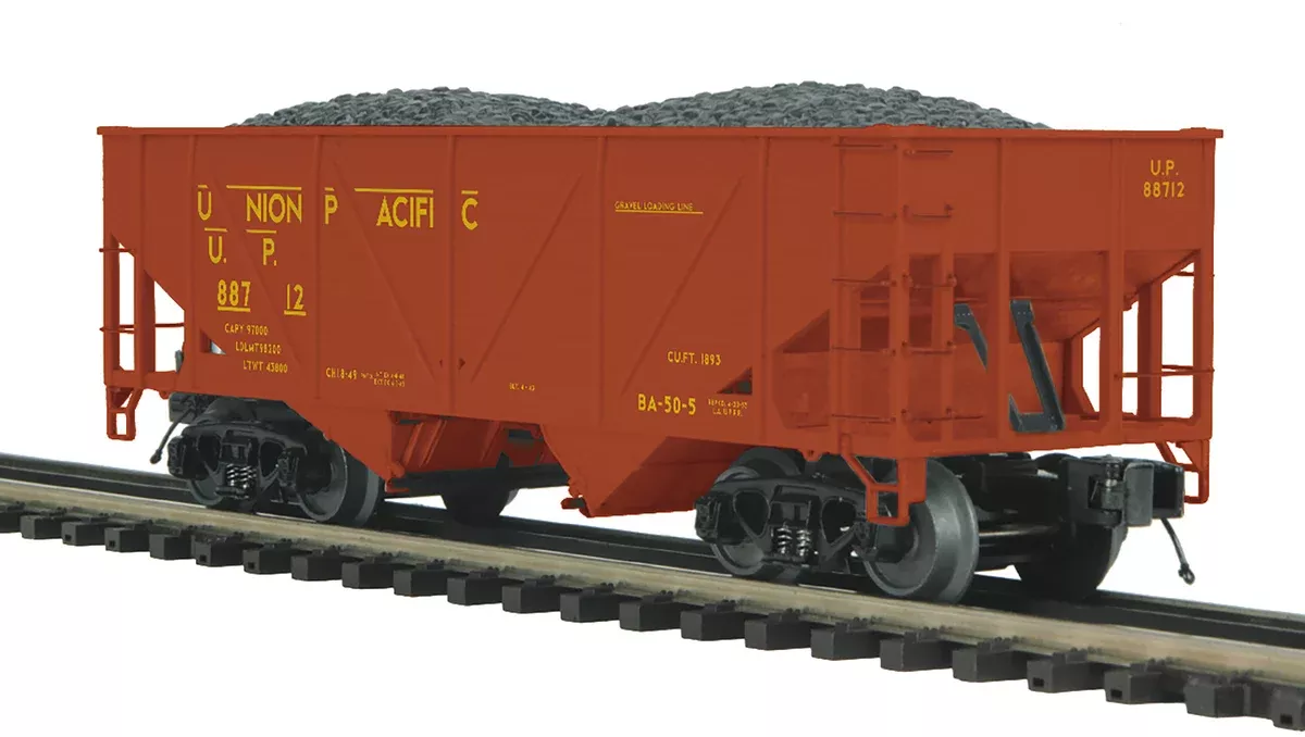 MTH Premier 20-95662 O Scale 34′ 2 Bay Composite Hopper Union Pacific UP #Varies