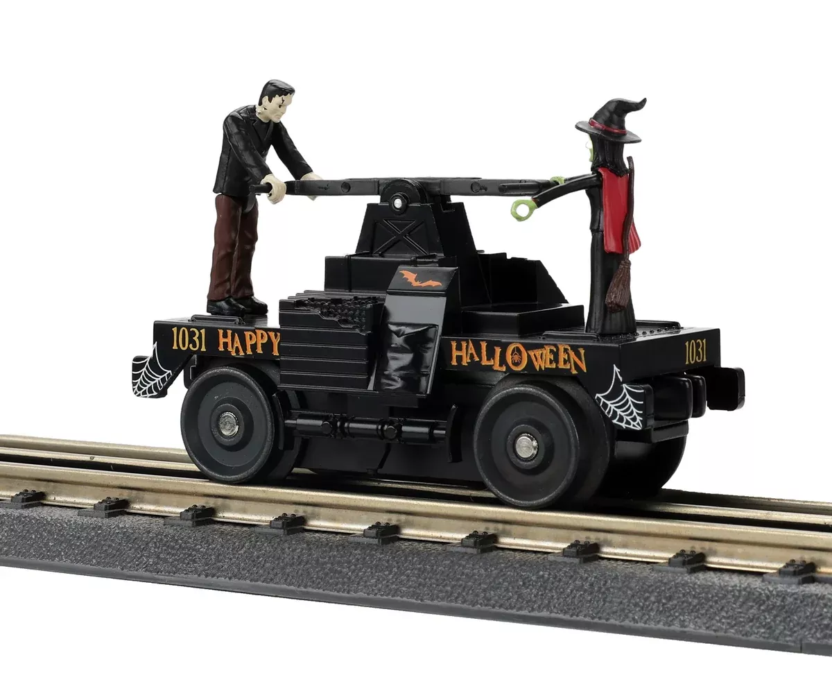 MTH RailKing 30-5242 O Gauge Halloween Operating Handcar - Black