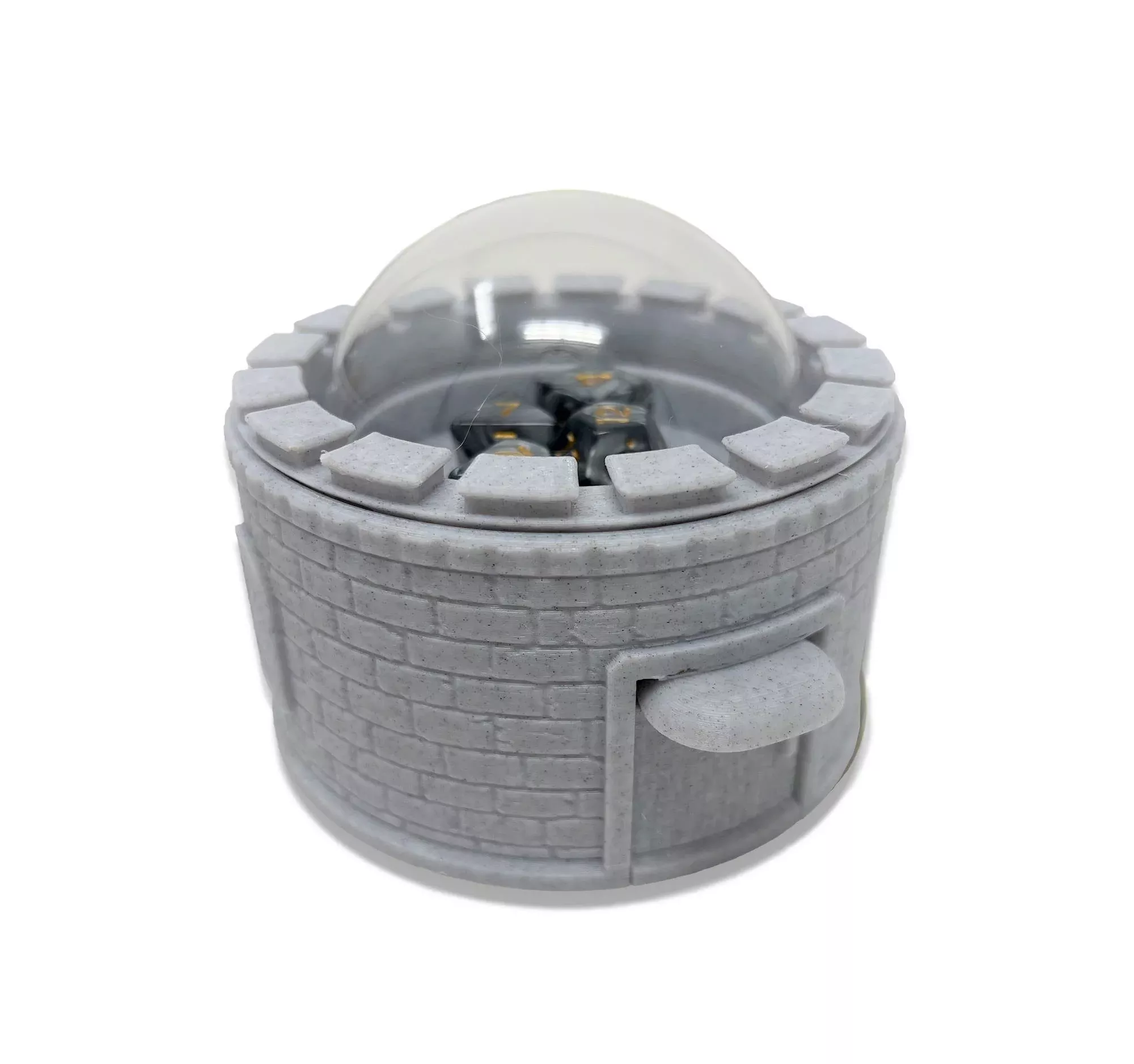 MunnyGrubbers Castle Dice Popper, 5 Dice Capacity, Marble, 20