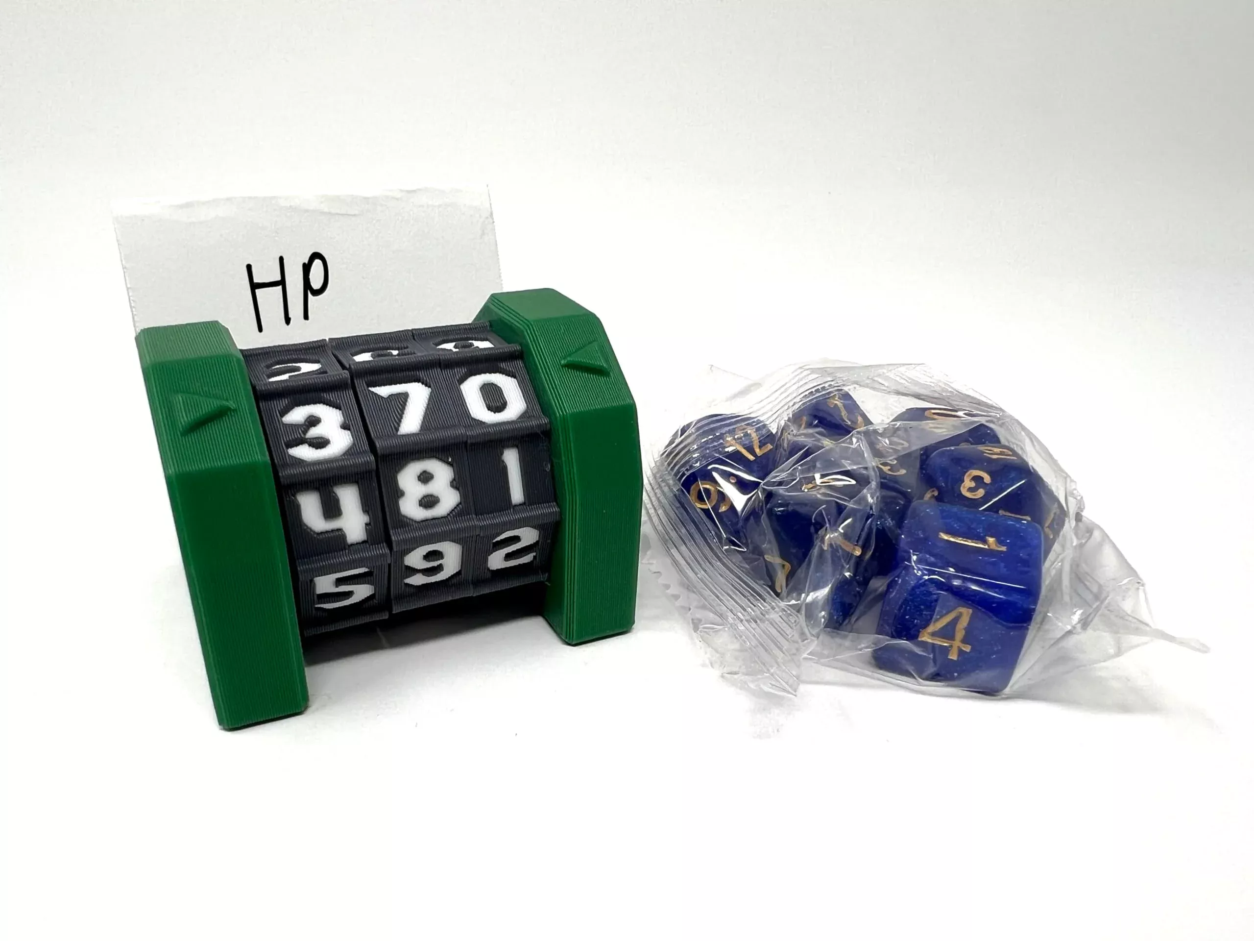 MunnyGrubbers Number Trackers for Tabletop Gaming, Blue, 5 Pack