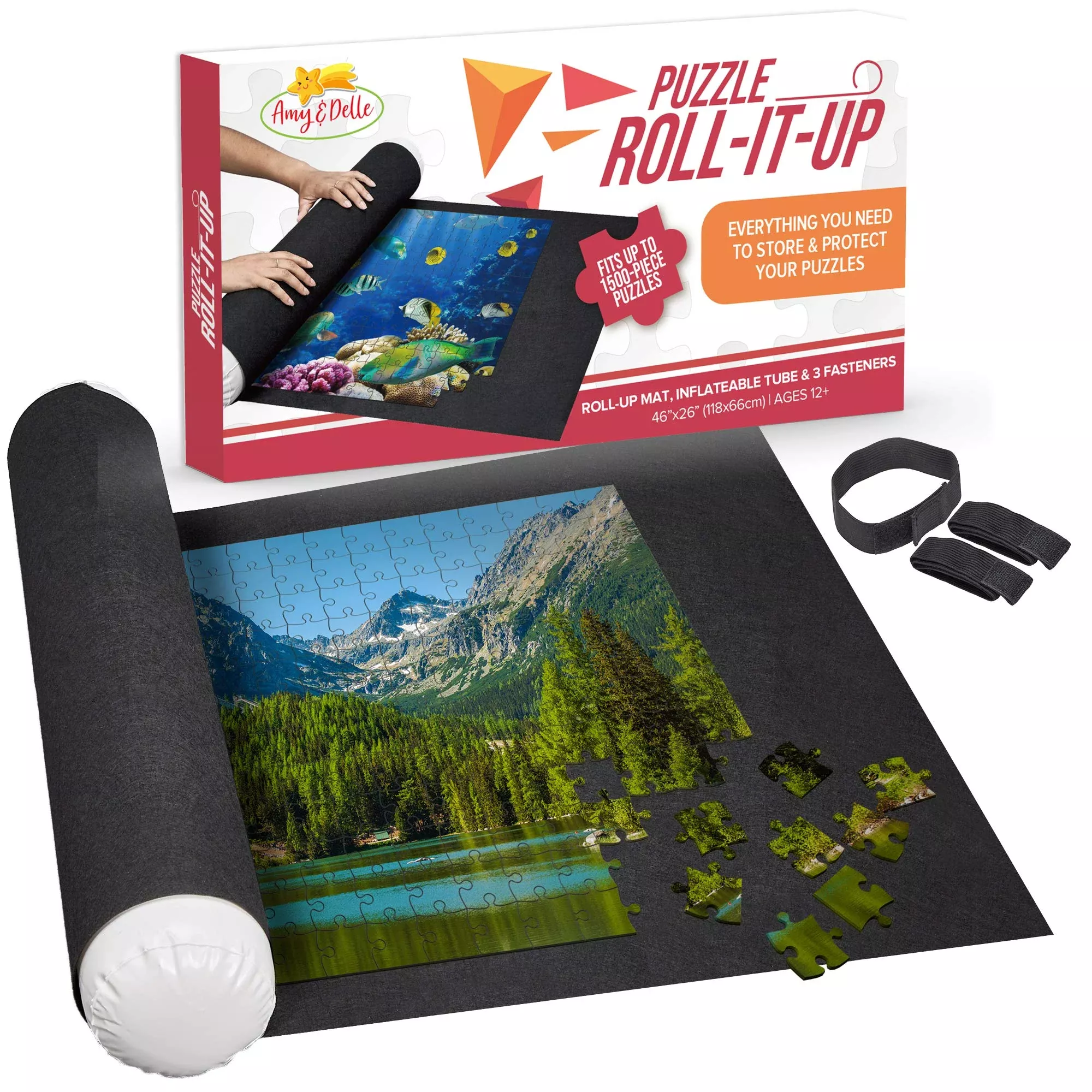 Nessies Playground Puzzle Roll Up Mat - Store And Transport Jigsaw Puz