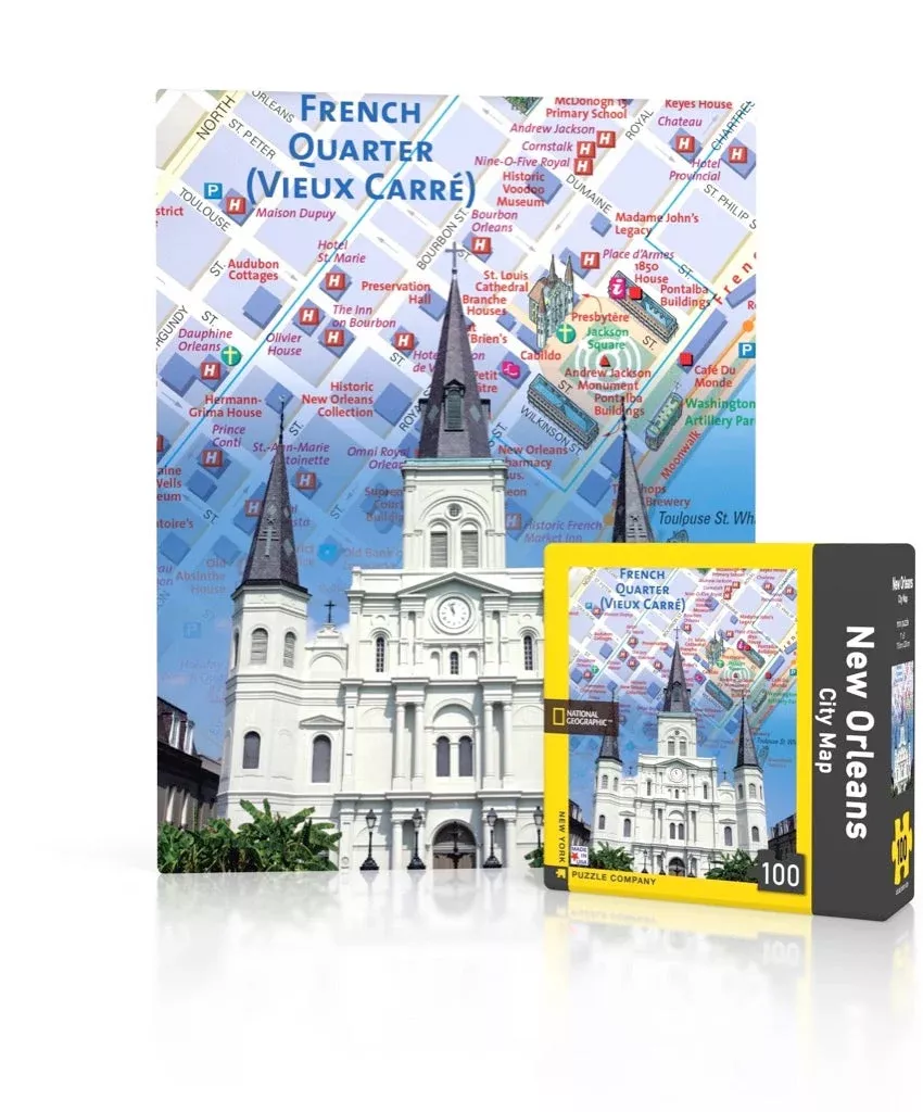 New Orleans City Map Mini Puzzle