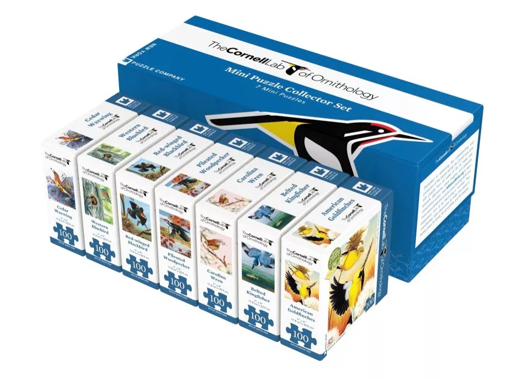 New York Puzzle Company Cornell Birds Mini Puzzle Collector's Set