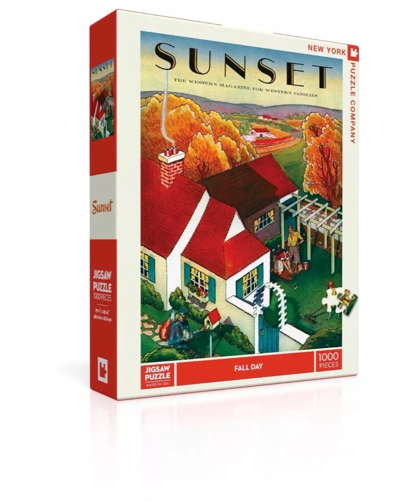 New York Puzzle Company Fall Day, 1000 Piece Jigsaw Puzzle