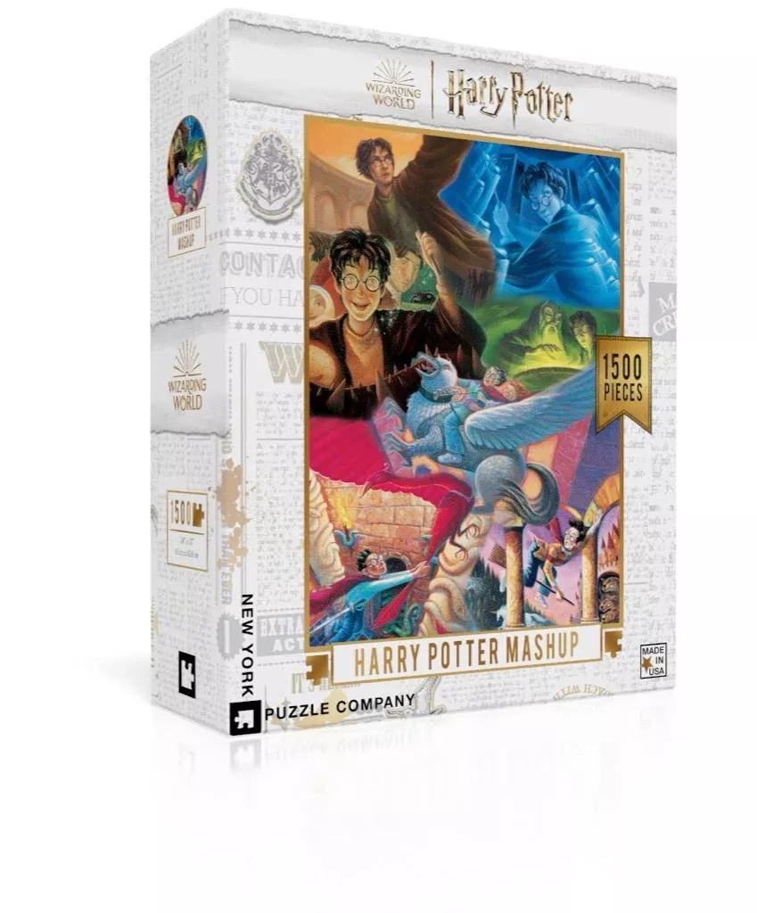 New York Puzzle Company Harry Potter Mashup, 1500 Piece Jigsaw Puzzle