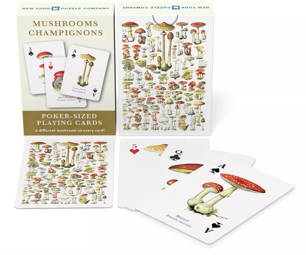 New York Puzzle Company Mushroom Playing Cards