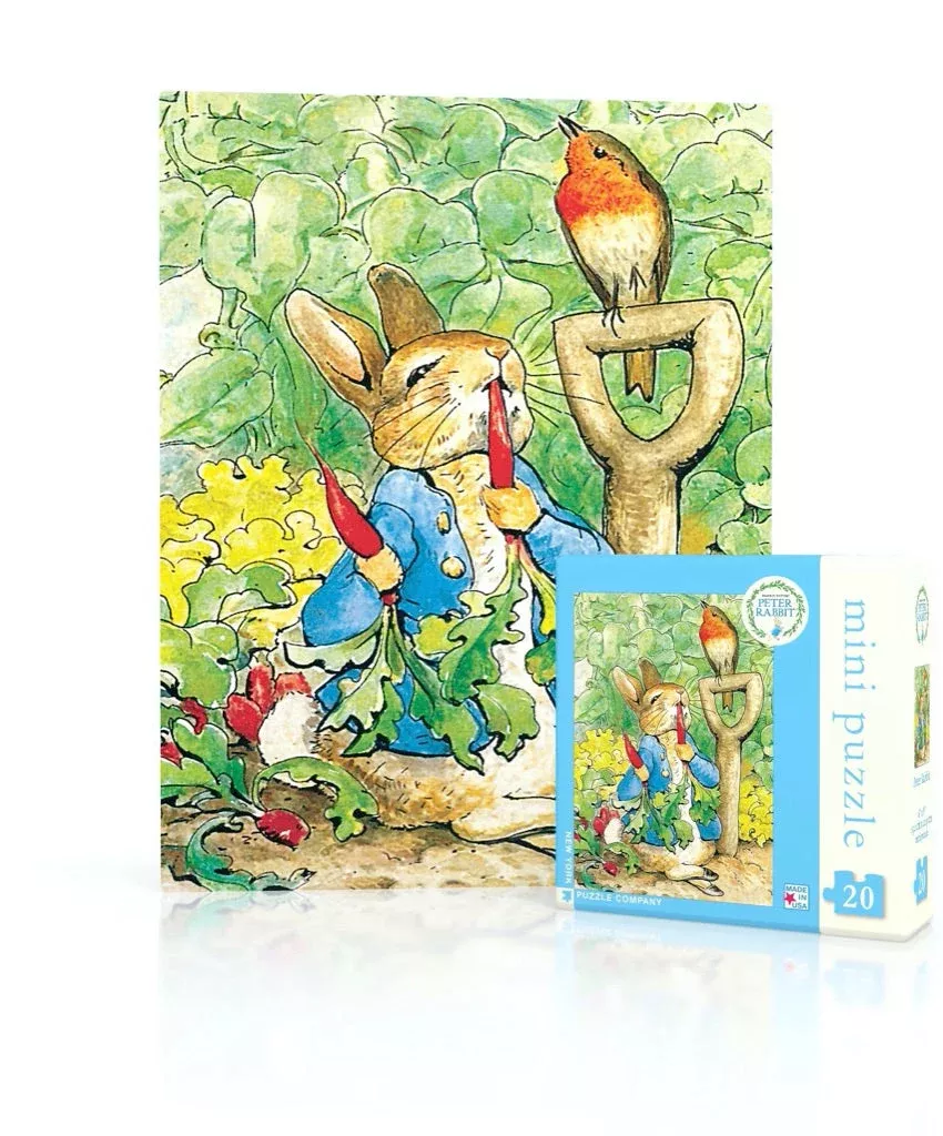 New York Puzzle Company Peter Rabbit Mini, 20 Piece Jigsaw Puzzle