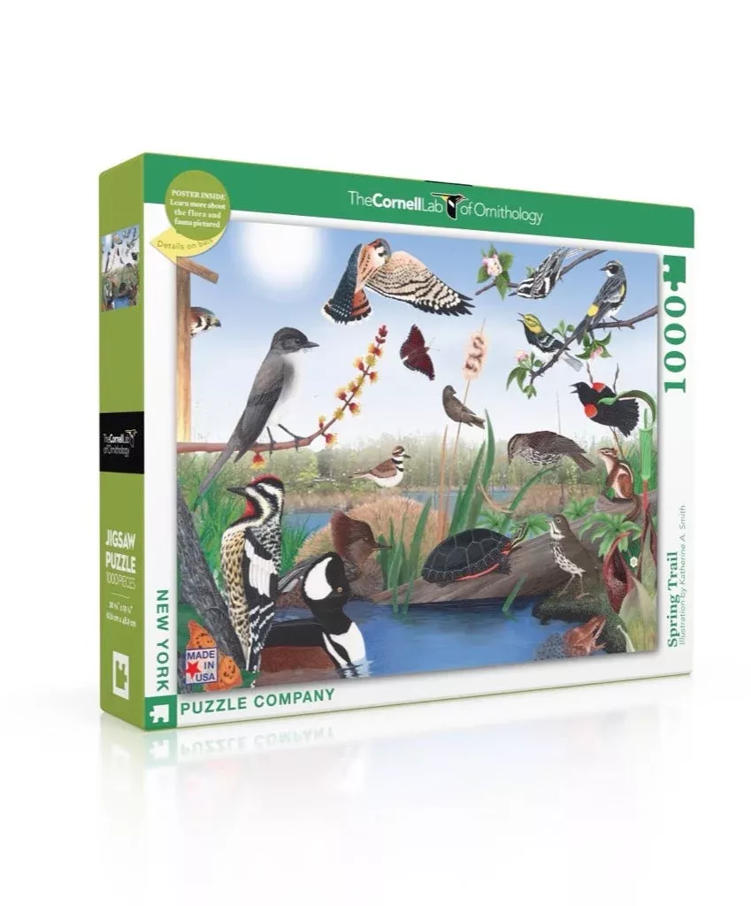 New York Puzzle Company Spring Trail, 1000 Piece Jigsaw Puzzle