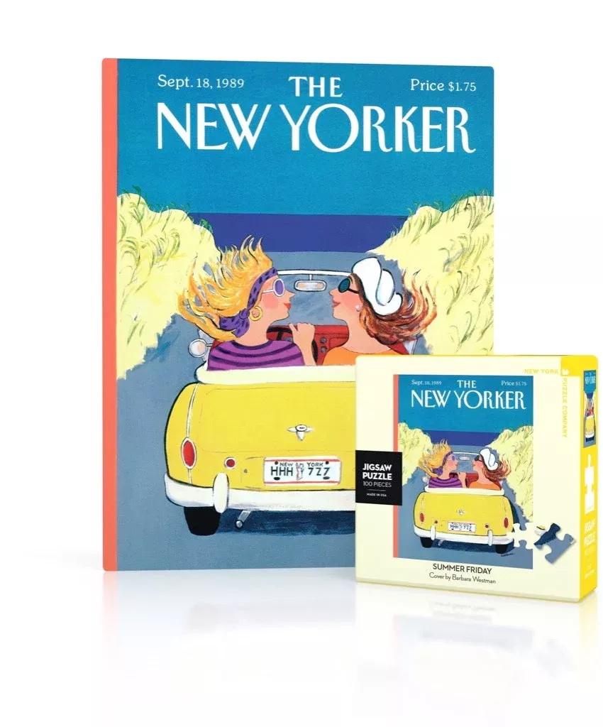 New York Puzzle Company Summer Friday Mini, 100 Piece Jigsaw Puzzle