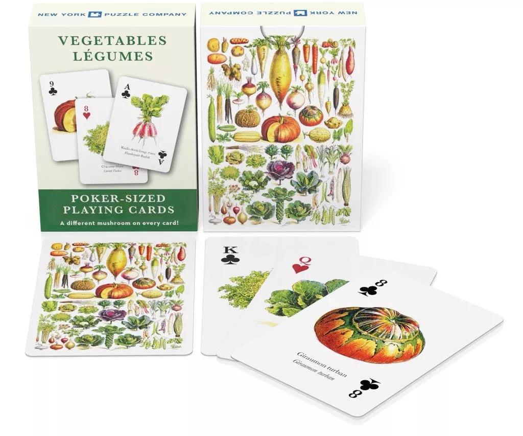 New York Puzzle Company Vegetable Playing Cards