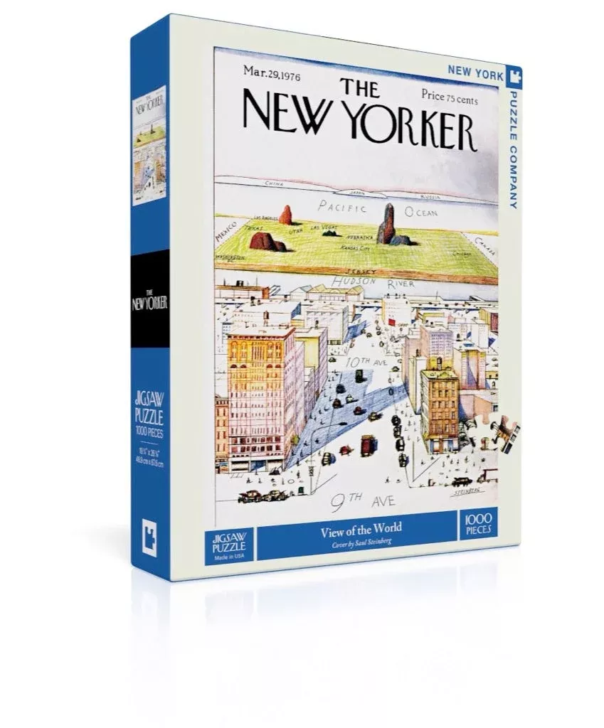New York Puzzle Company View of the World, 1000 Piece Jigsaw Puzzle