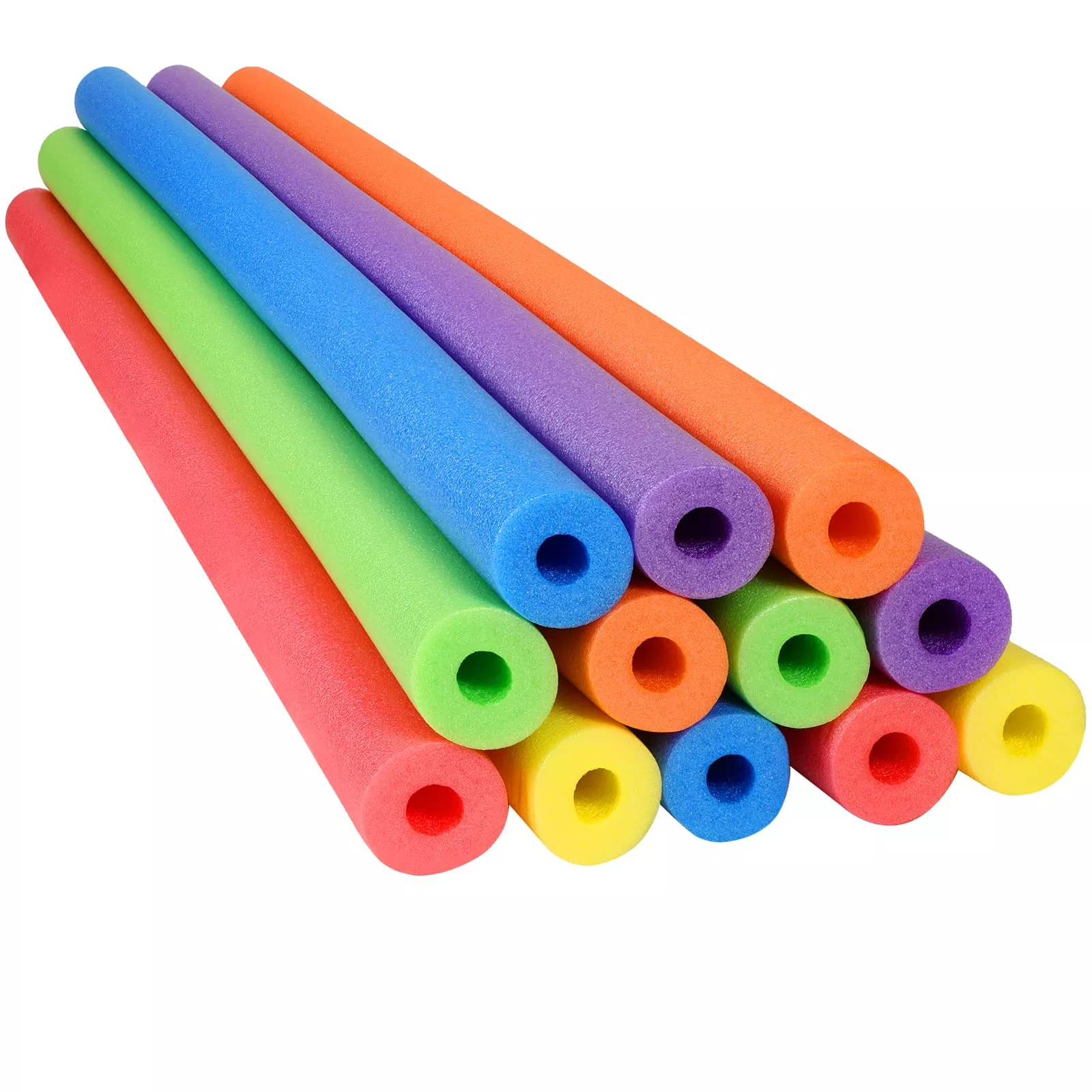 Nezyo Bulk Foam Pool Noodles 52" Large Mix Colors 12 Pack