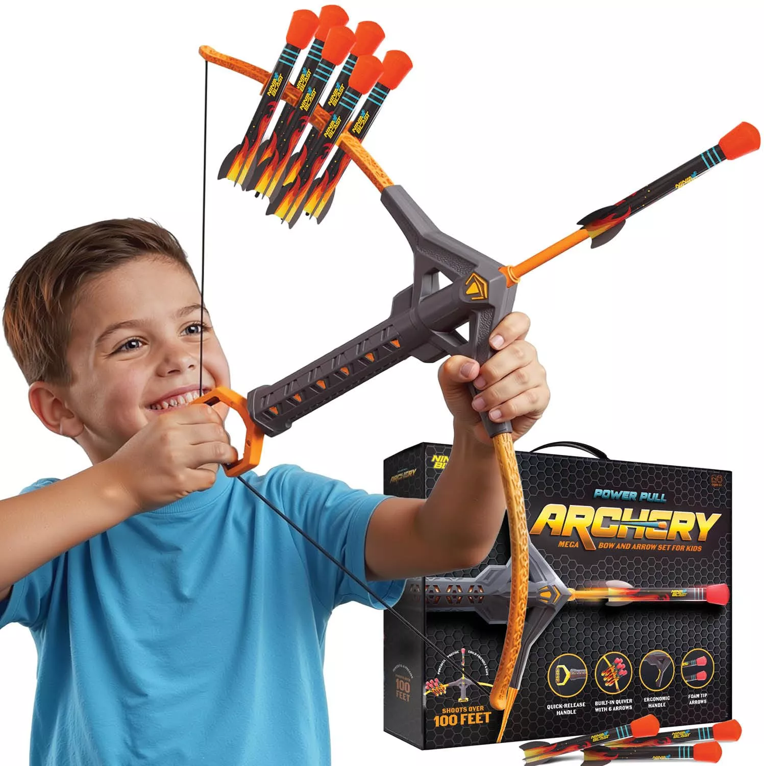 Ninja Blast Foam Archery Set for Kids, Multi-color, Medium Size