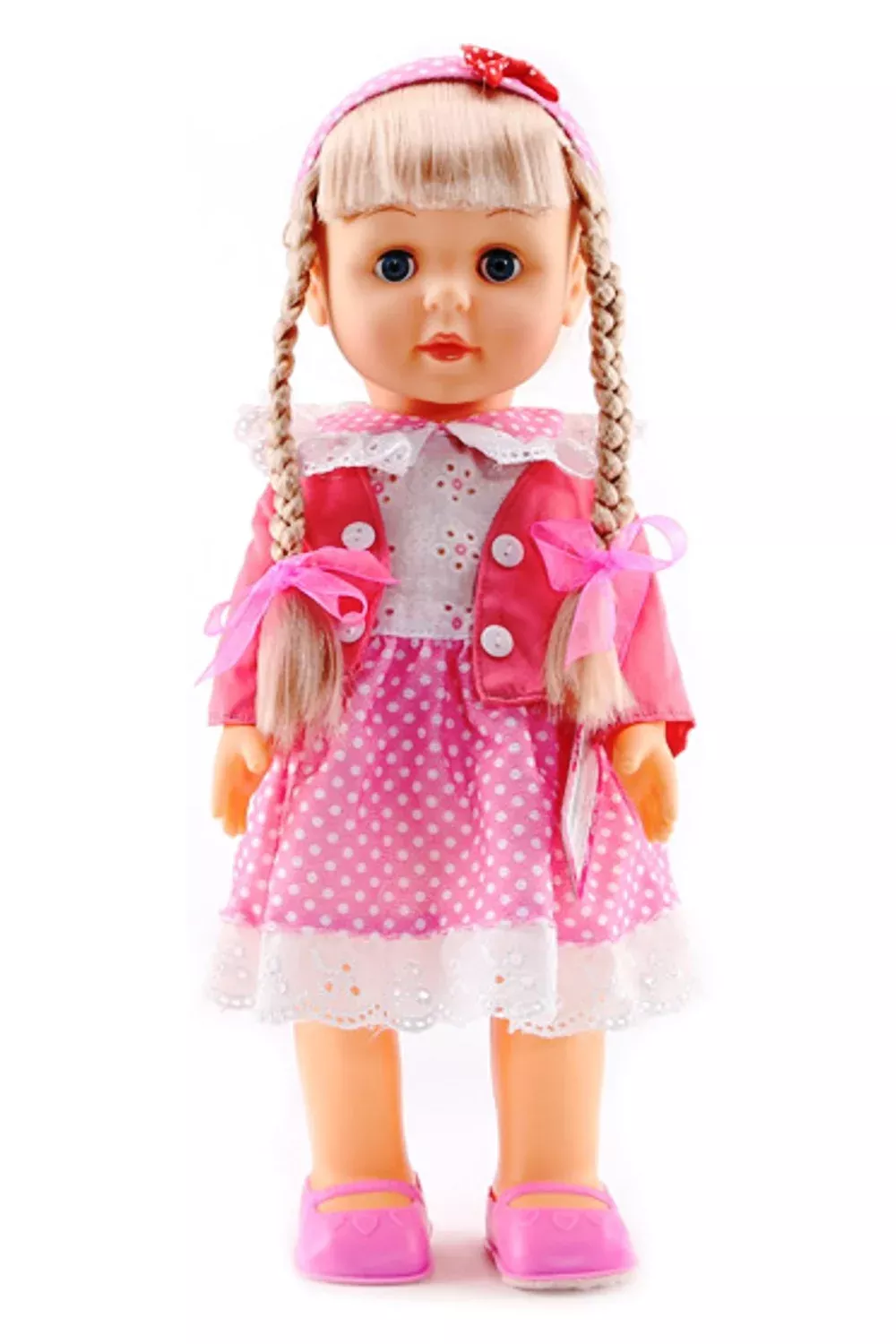 NST Gifts Belinda 17" Interactive Vinyl Walking Doll - Singing, Talkin