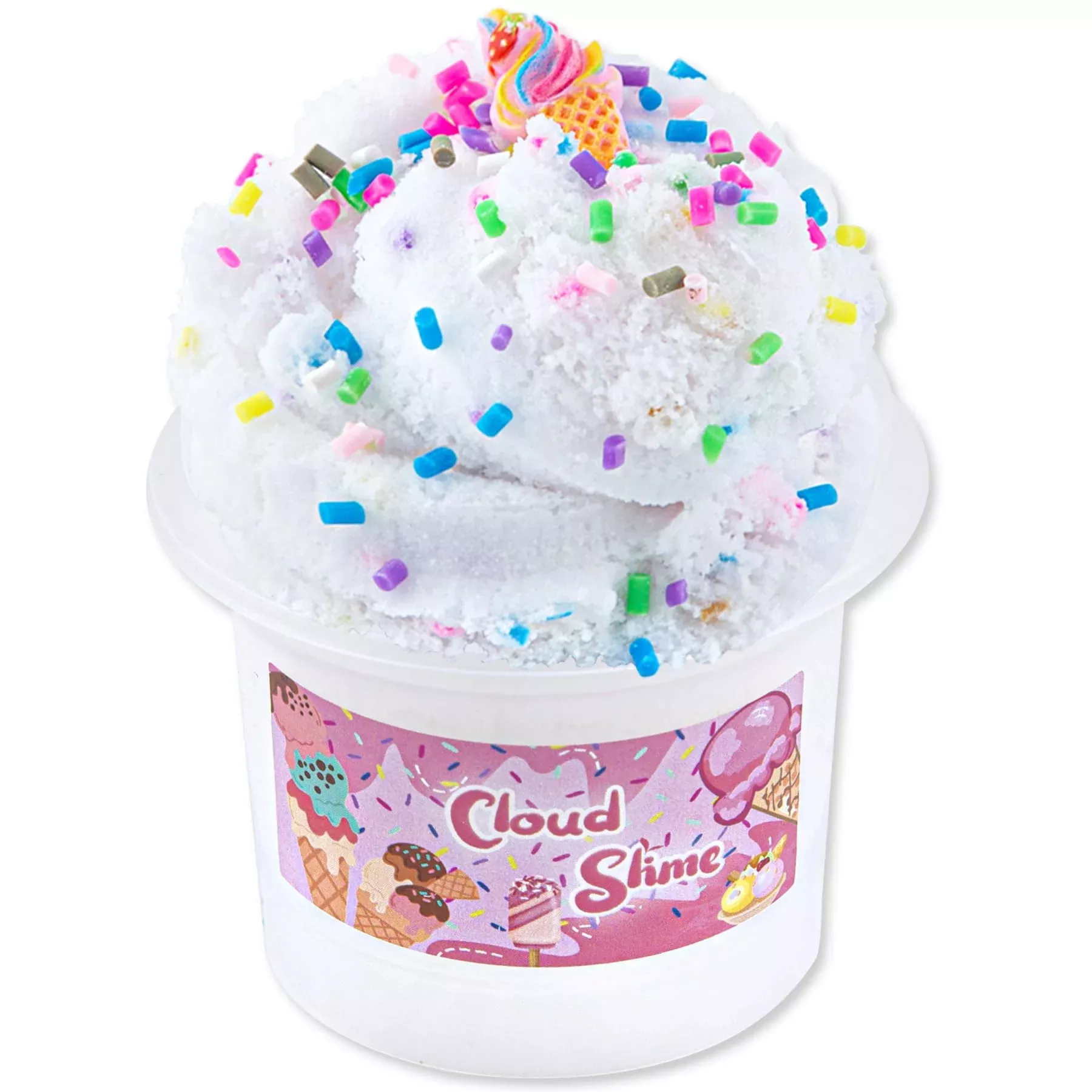 Okaybee Cloud Slime for Kids - White, Compact, Safe Sensory Toy