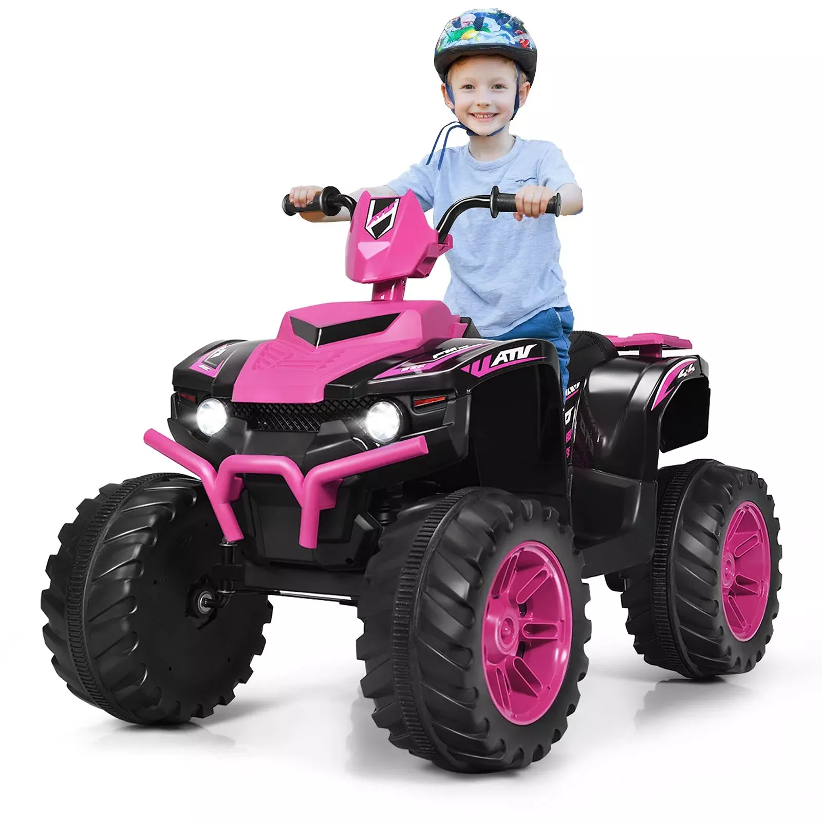 Olakids Pink Electric Quad ATV for Toddlers, 42" x 25.