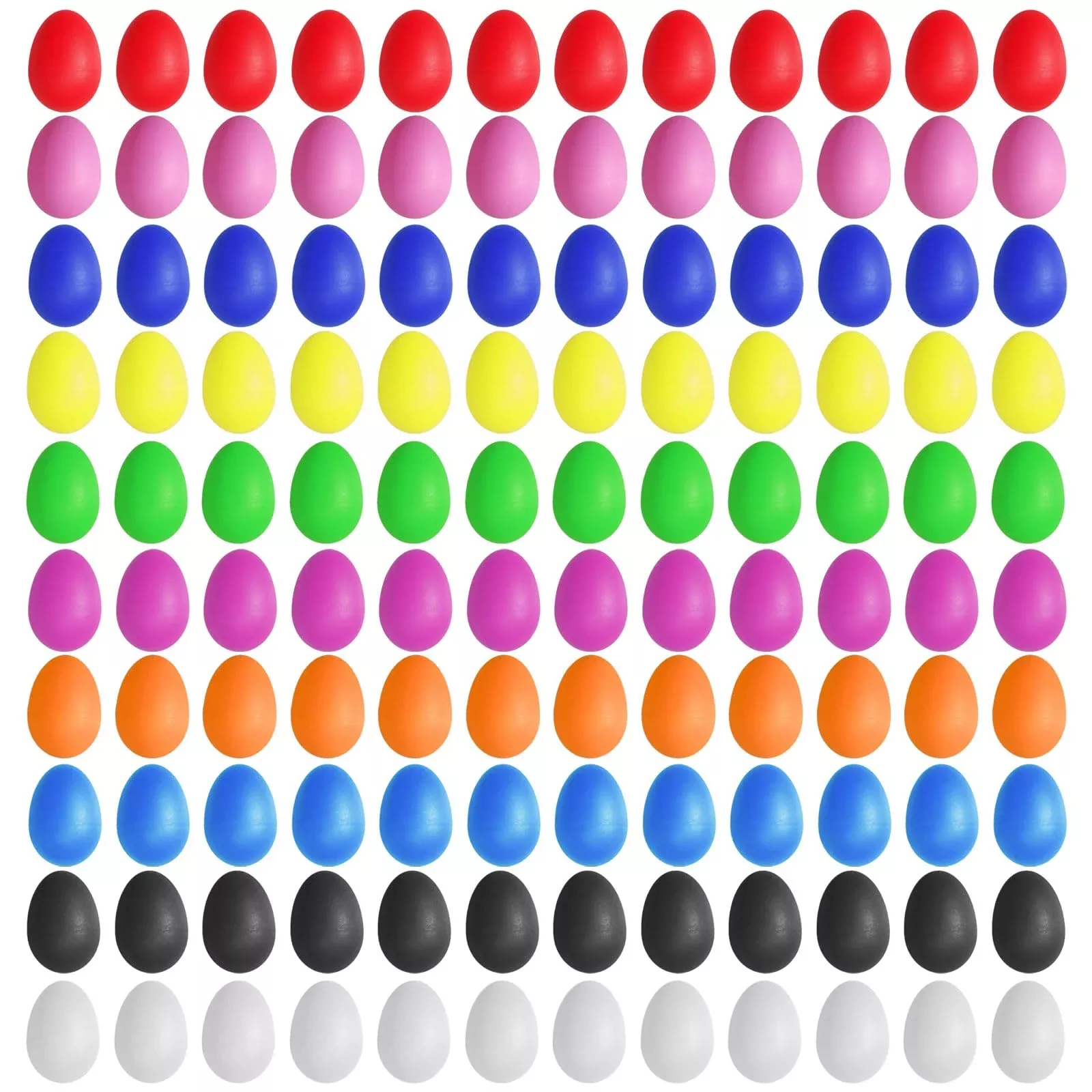 Olutacot Egg Shakers Musical Instruments, 120 Pcs, 10 Colors,