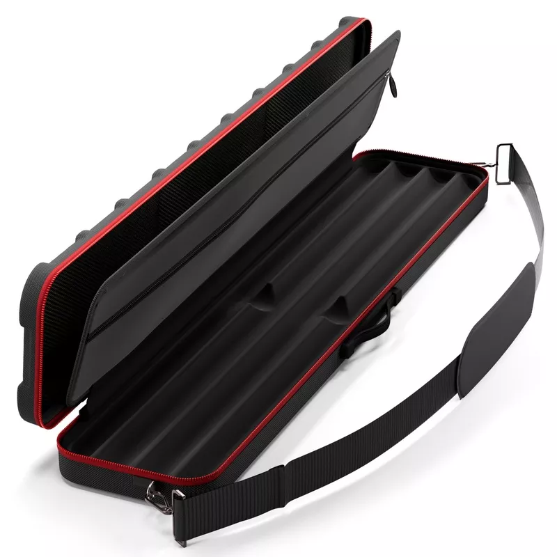[OPEN BOX] Casemaster Parallax Guard Billiard Cue Case (Pool Stick Case) | Red