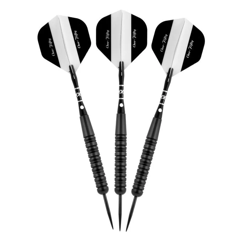 [OPEN BOX] Elkadart Black 150 Jet Black Steel Tip Darts
