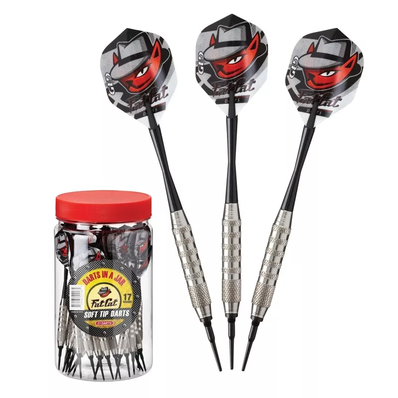 [OPEN BOX] Fat Cat Darts in a Jar Soft Tip Darts 17 Grams