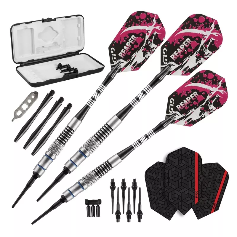 [OPEN BOX] Viper Grim Reaper Darts 80% Tungsten Soft Tip Darts Blue Rings