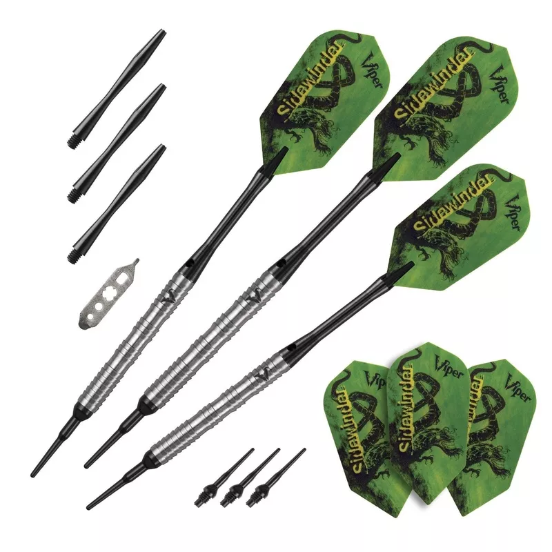 [OPEN BOX] Viper Sidewinder Darts 80% Tungsten Soft Tip Darts Shark Fin Barrel 18 Grams