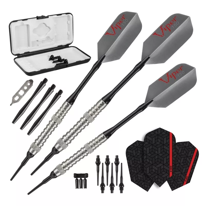[OPEN BOX] Viper V-Factor Darts 90% Tungsten Soft Tip Darts Grooved Barrel 18 Grams