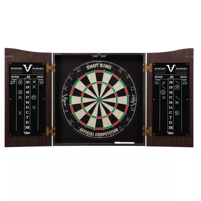 [OPEN BOX] Viper Vault Dartboard Cabinet with Shot King Sisal Dartboard