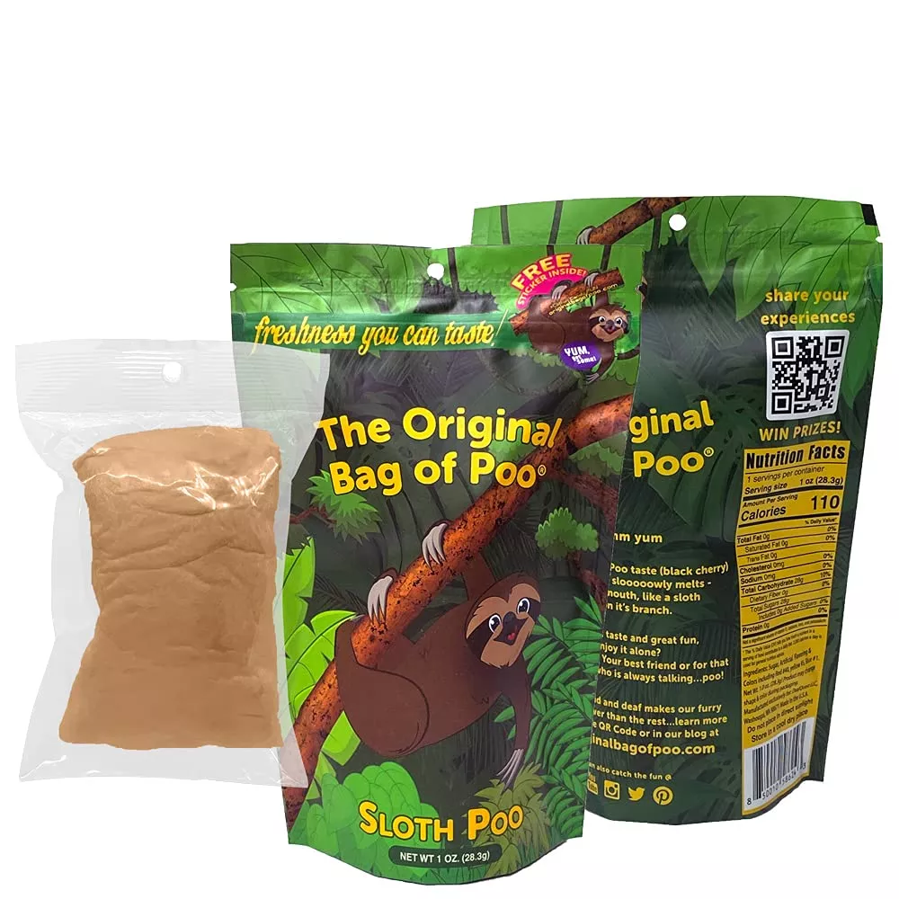 The Original Bag of Poo Cotton Candy - Black Cherry Flavor - 1 oz