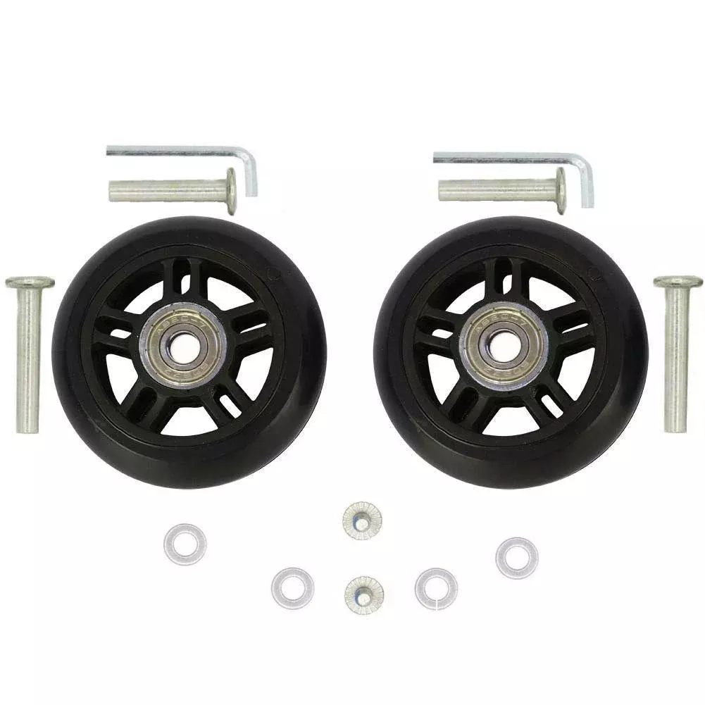 Oro 1 Pair Luggage Wheels Replacement 72 * 24Mm Case Wheels With 8Mm(0