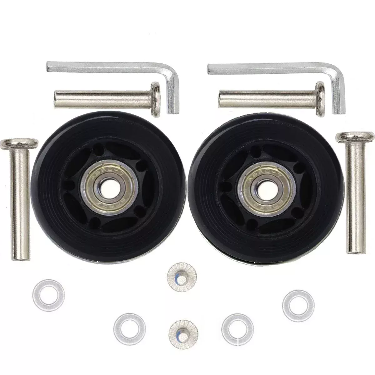 ORO Replacement Wheels for Suitcase, 64mm Polyurethane, 2 Pack
