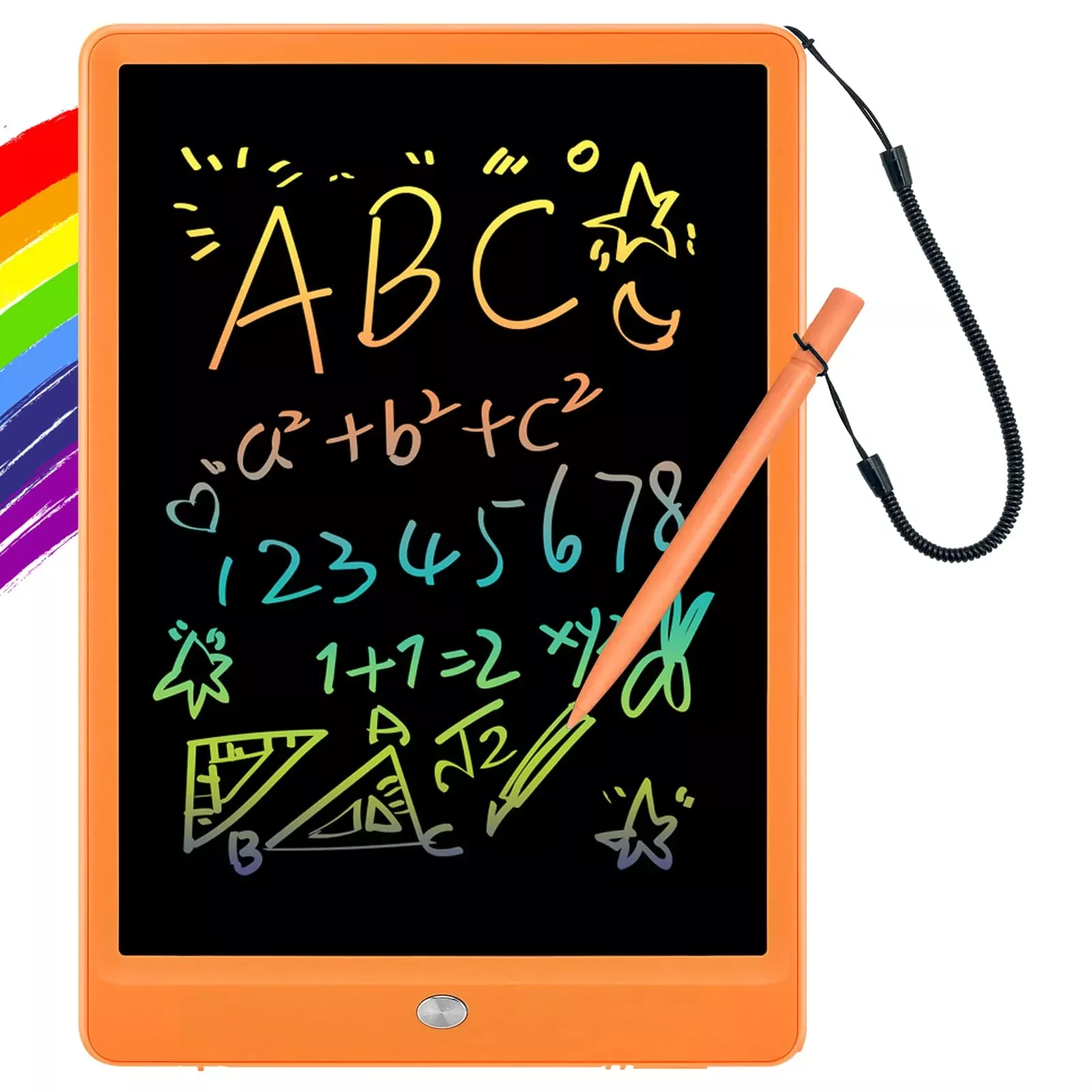 ORSEN LCD Writing Tablet 10 Inch Orange Portable Doodle Board